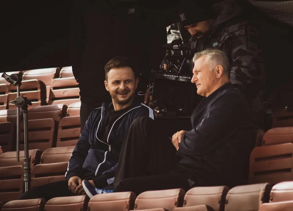 Роман Ясіновський і Стас Боклан на зйомках Роман Ясіновський і Стас Боклан на зйомках