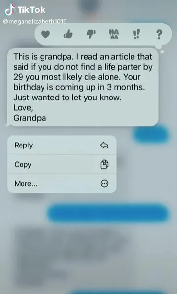Что написал дедушка / Скриншот тикток meganelizabeth1016 Что написал дедушка / Скриншот тикток meganelizabeth1016