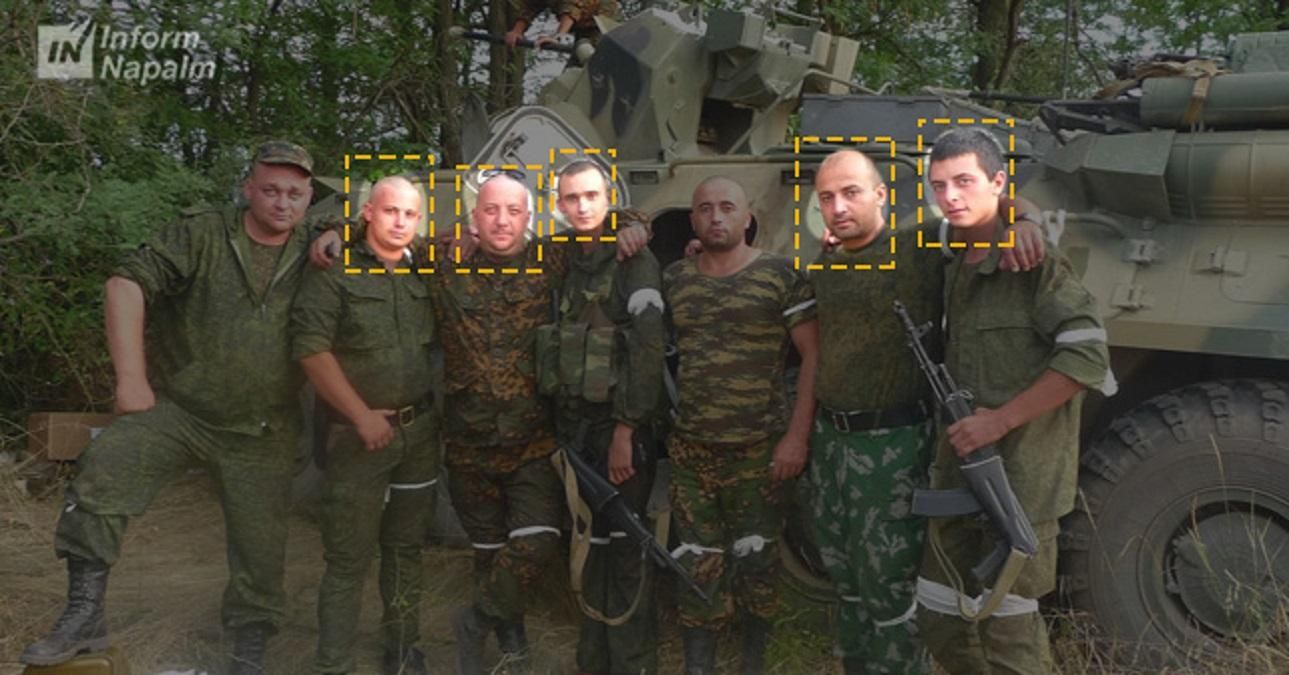 Волонтеры InformNapalm назвали имена еще 5 российских боевиков
