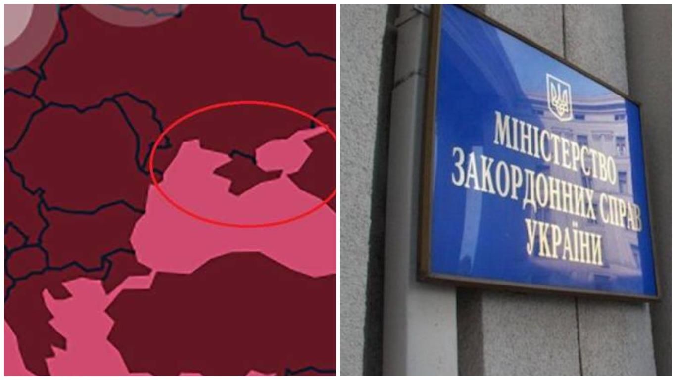 Карта України без Криму на сайті Олімпіади: у МЗС вже відреагували