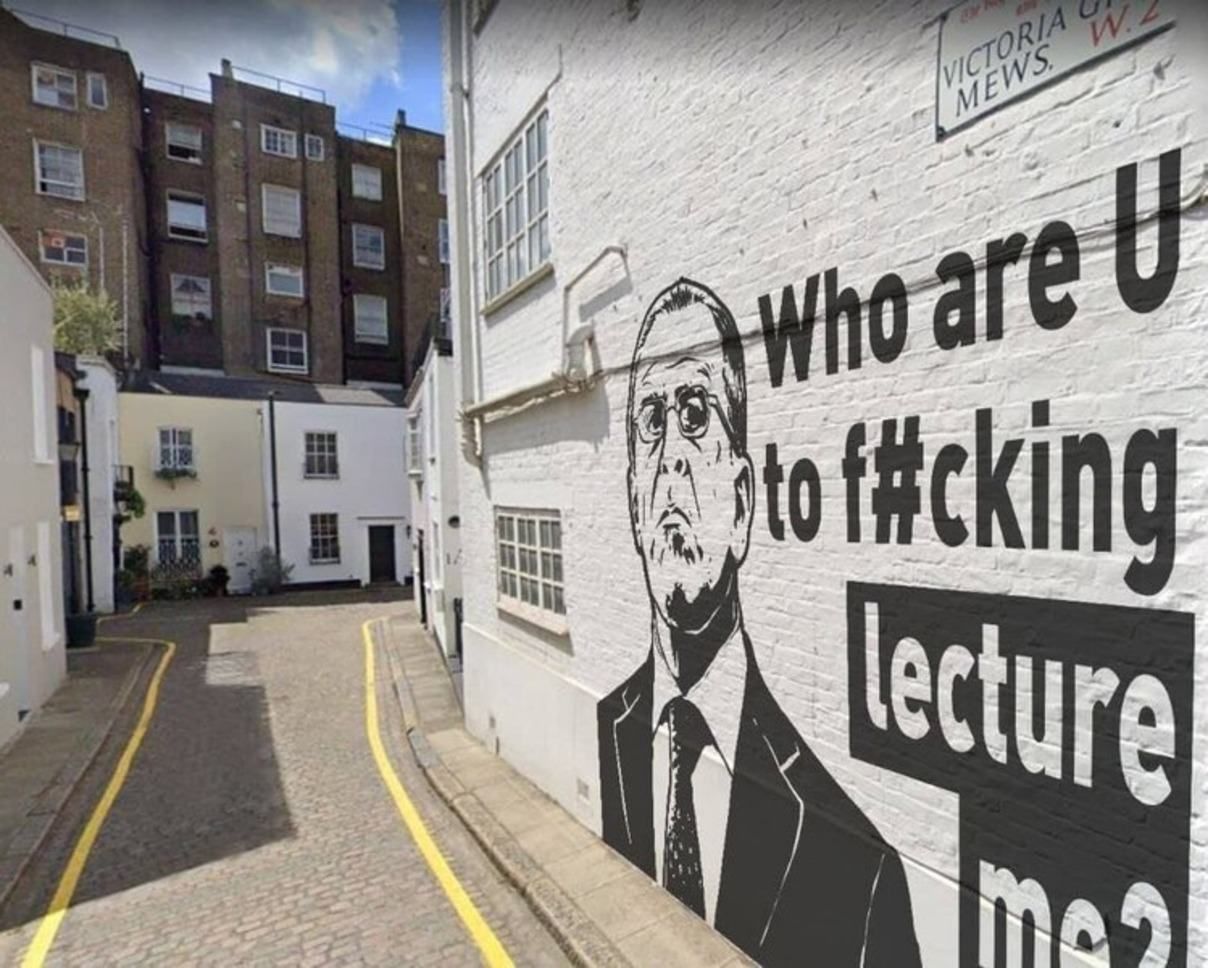 Россияне распространили фейк о граффити с Лавровым в Лондоне