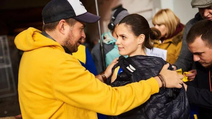 Наталія Бабенко з режисером Сергієм Чеботаренком  Наталія Бабенко з режисером Сергієм Чеботаренком