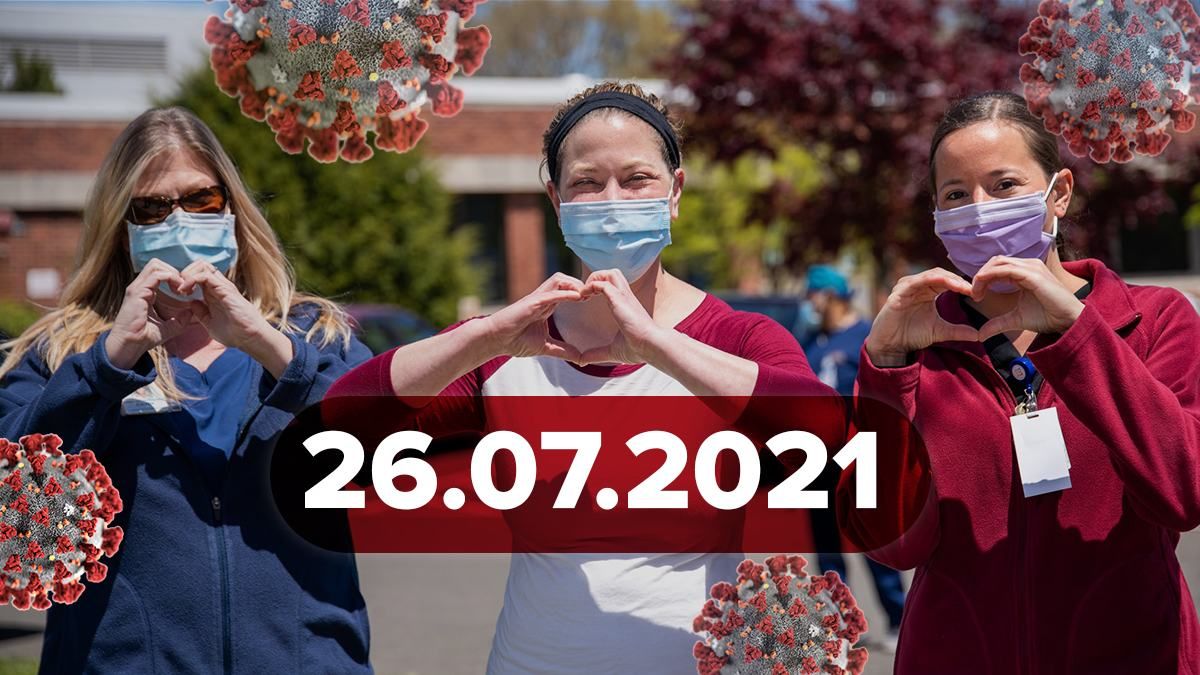 Коронавирус Украина, новости 26 июля 2021 - статистика