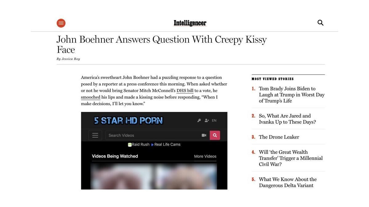 Порносайт купив домен і розмістив свої ролики у популярних ЗМІ Порносайт купив домен і розмістив свої ролики у популярних ЗМІ