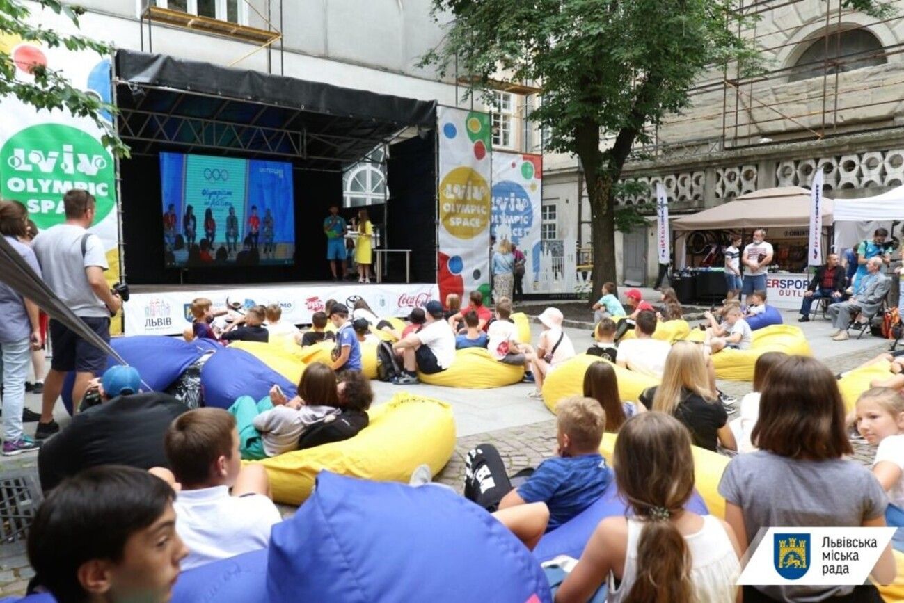Во Львове открыли фан-зону, чтобы поддержать олимпийских спортсменов