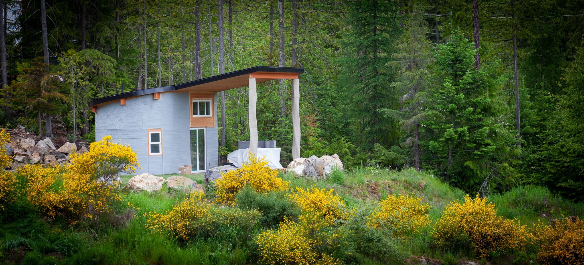 В Канаде на строительном 3D-принтере напечатали Дом Фибоначчи В Канаде на строительном 3D-принтере напечатали Дом Фибоначчи