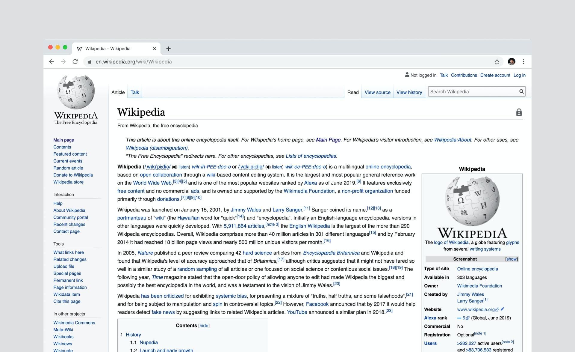 В работе интернет-энциклопедии Wikipedia произошел сбой В работе интернет-энциклопедии Wikipedia произошел сбой