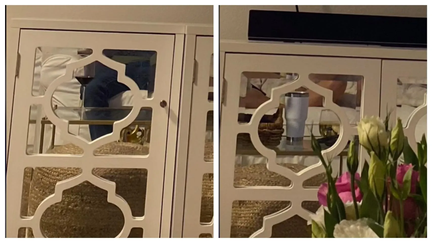 Слева - ноги парня, справа - вино и ноги другой девушки Слева - ноги парня, справа - вино и ноги другой девушки