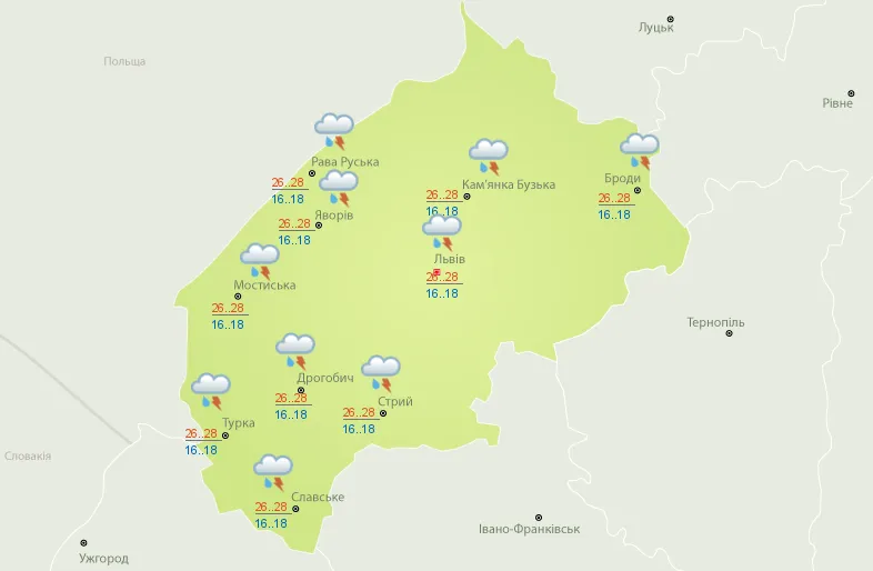 Погода, Непогода Львов, Львовская, грозы, град Погода, Непогода Львов, Львовская, грозы, град