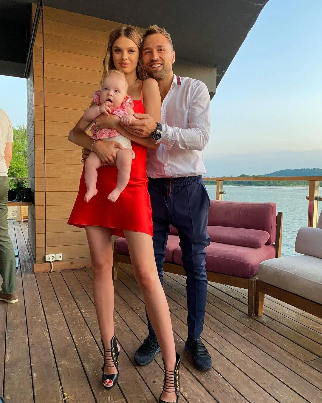 Макс Михайлюк з дружиною і донькою
