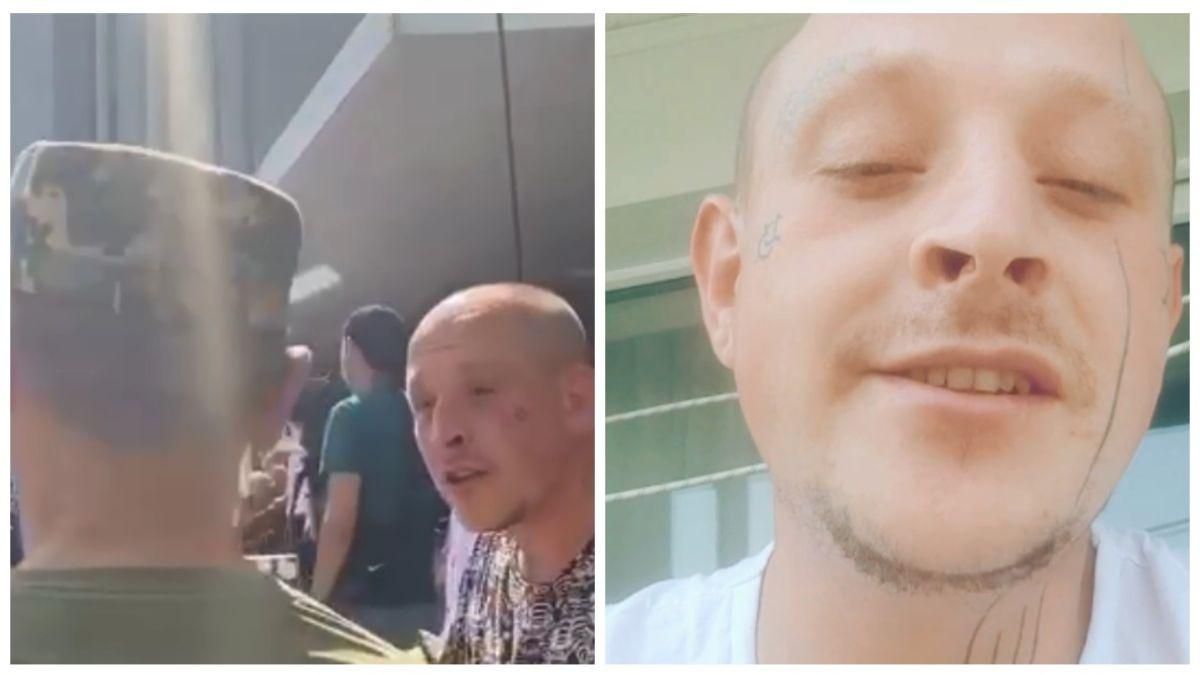 Пішов за гроші вбивати людей, – у Дніпрі чоловік кричав на військового Пішов за гроші вбивати людей, – у Дніпрі чоловік кричав на військового