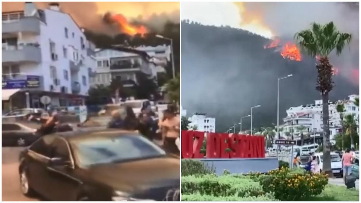 В турецком Мармарисе из-за пожаров эвакуируют часть людей