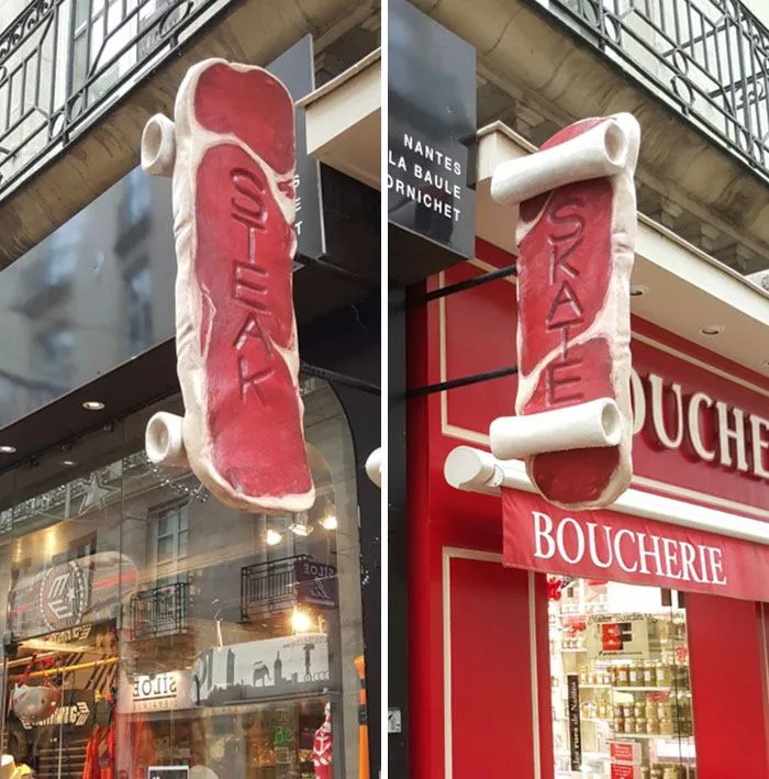 Власники постарались з вивіскою Власники постарались з вивіскою