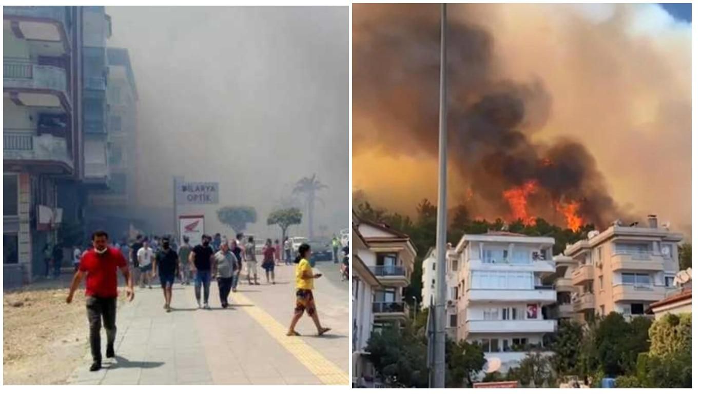 У Туреччині лісові пожежі дісталися готелів, туристів евакуюють