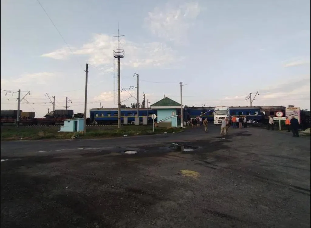 Місце аварії на Полтавщині Місце аварії на Полтавщині