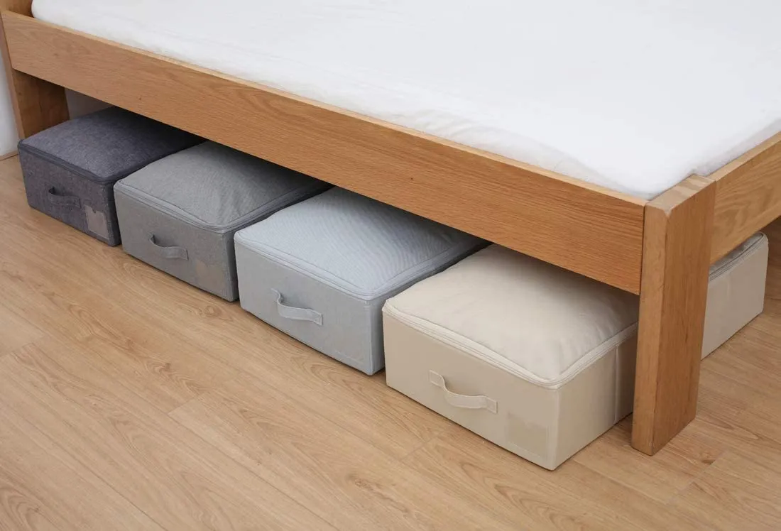 Тканевые коробки под кровать 