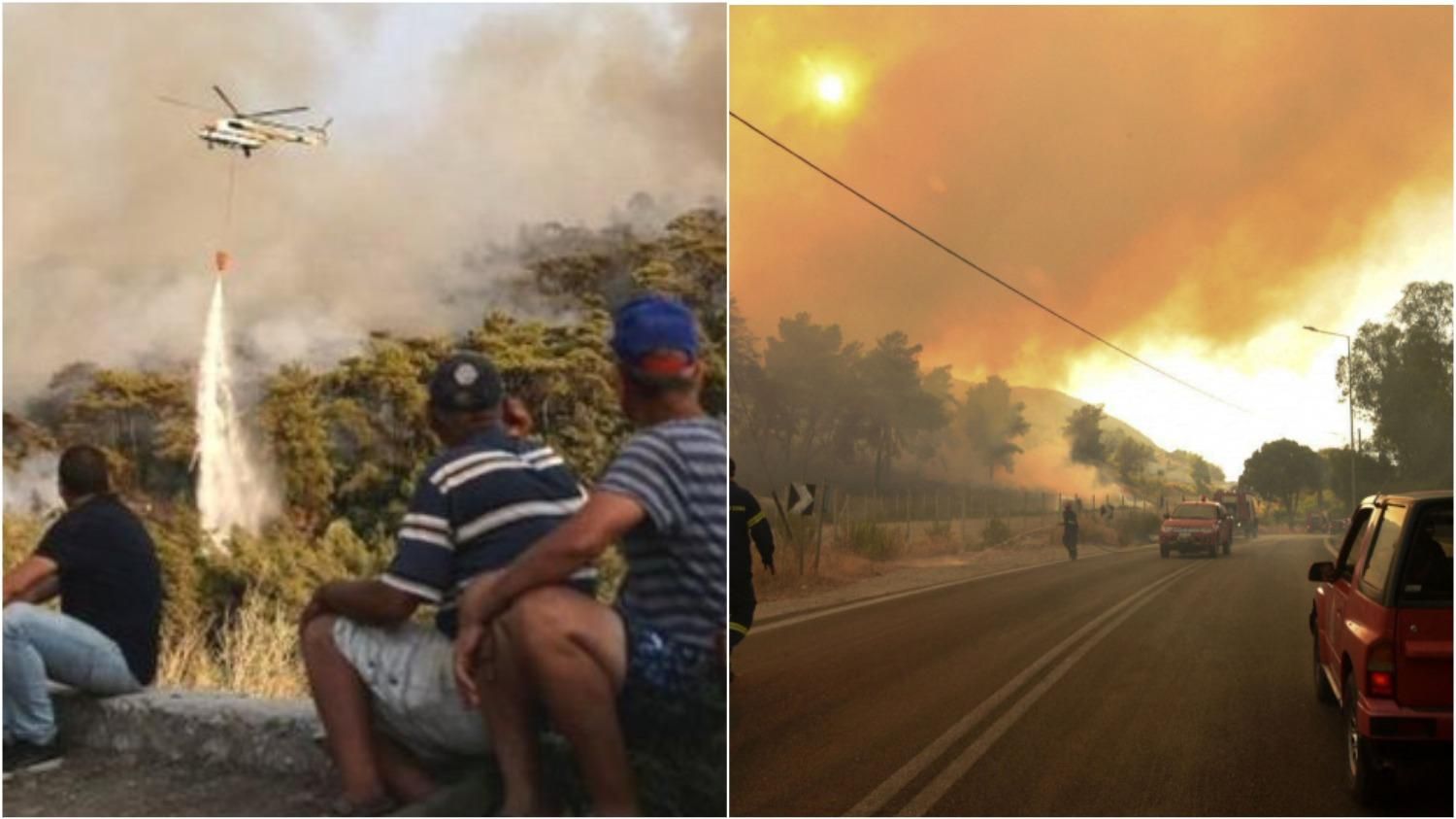 Туреччину та Грецію охопили пожежі, які об'єднали місцевих з туристами