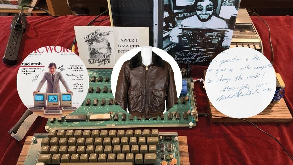 Вещи Стива Джобса выставят на аукцион: бомбер, подпись и компьютер