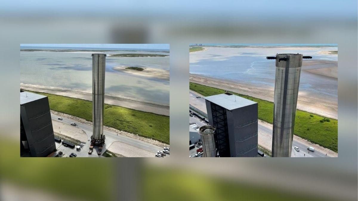 SpaceX показала надважку ракету Super Heavy на стартовому майданчику SpaceX показала надважку ракету Super Heavy на стартовому майданчику