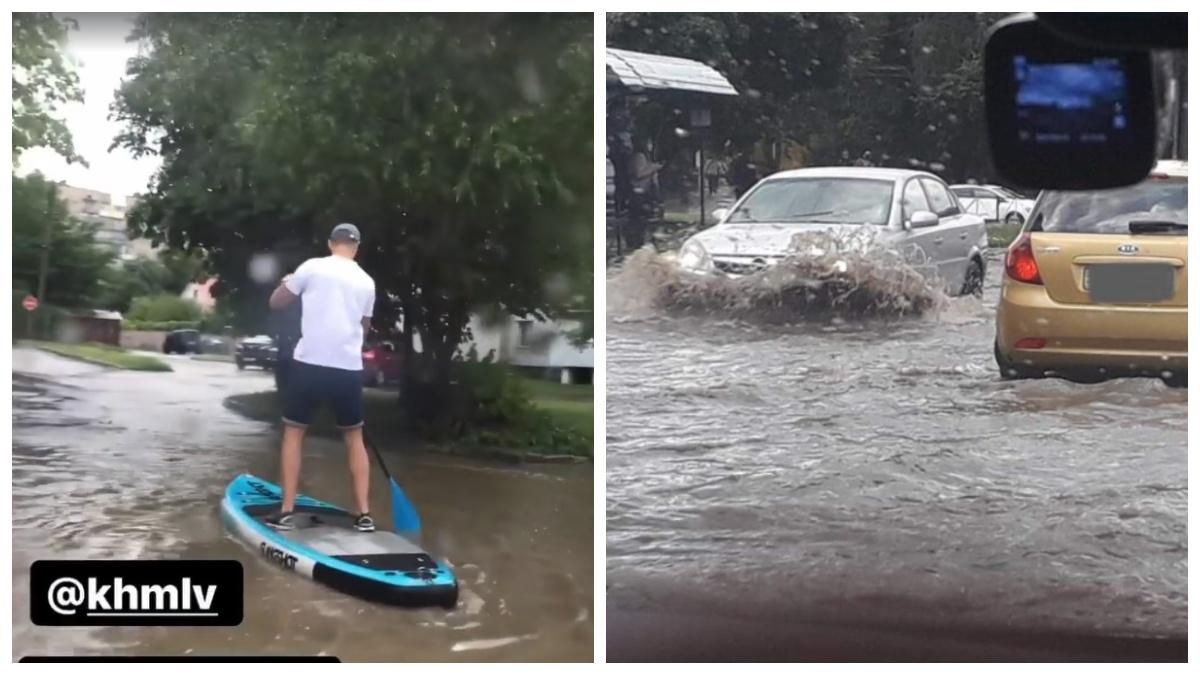 Потужна злива затопила Хмельницький 4 серпня 2021: відео Потужна злива затопила Хмельницький 4 серпня 2021: відео