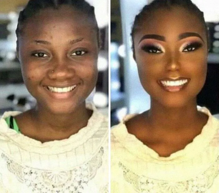 Який професійний макіяж – навіть ніс став зовсім іншої форми Який професійний макіяж – навіть ніс став зовсім іншої форми