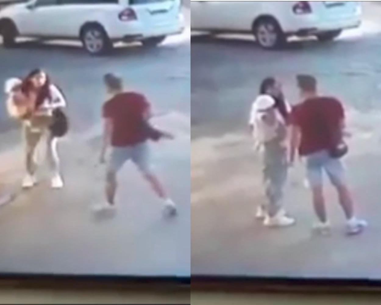 На Львовщине чиновник избил женщину с маленьким ребенком на руках: видео 