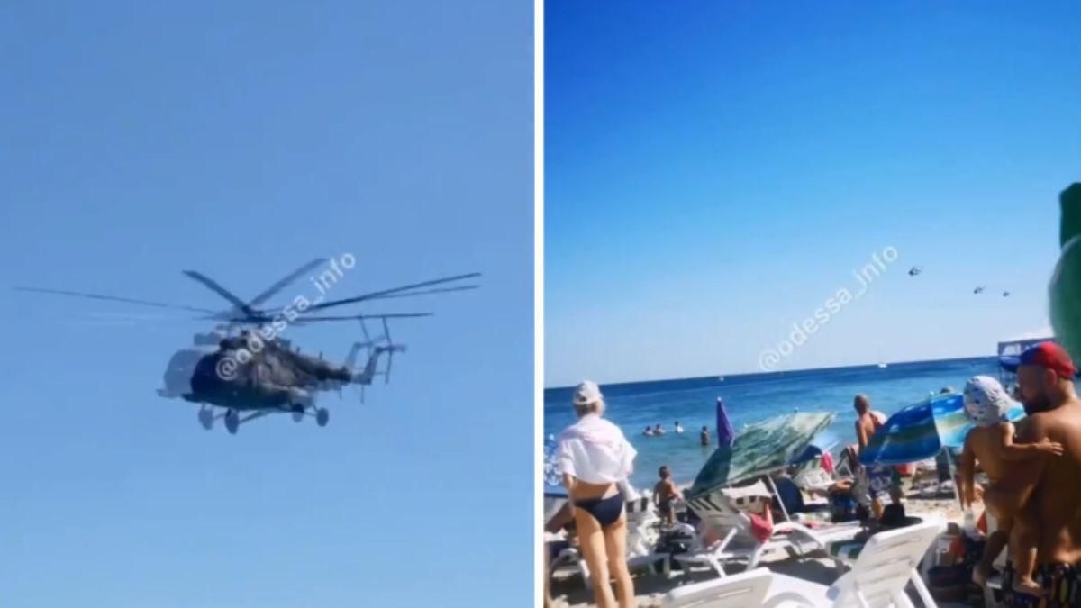 Літали один за одним: над Затокою помітили кілька десятків вертольотів Літали один за одним: над Затокою помітили кілька десятків вертольотів