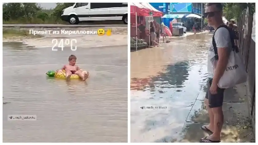 Люди купались во дворе: Кирилловку и Железный Порт сильно затопило