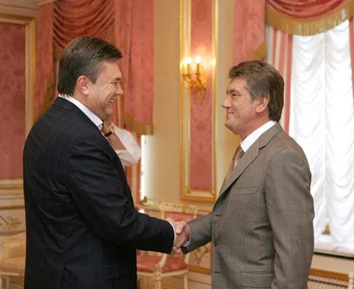 Віктор Янукович та Віктор Ющенко