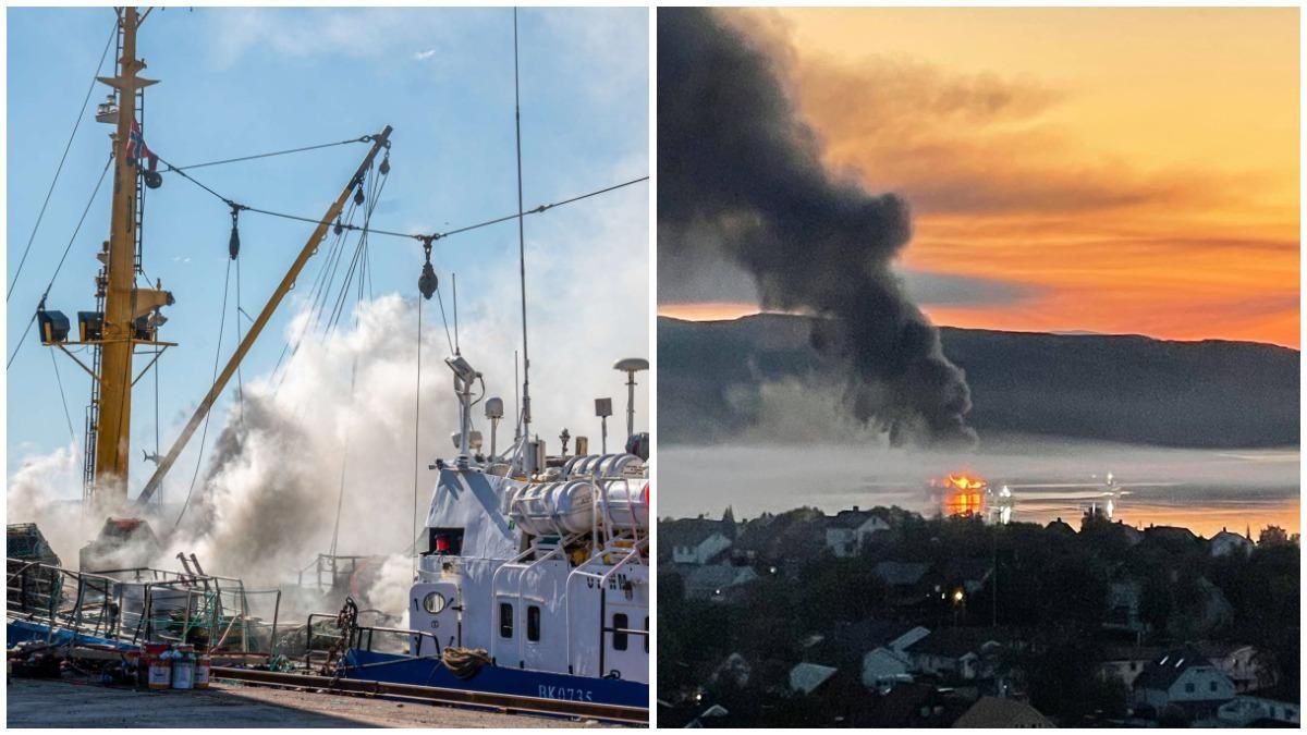 У Норвегії спалахнув російський траулер: стався вибух