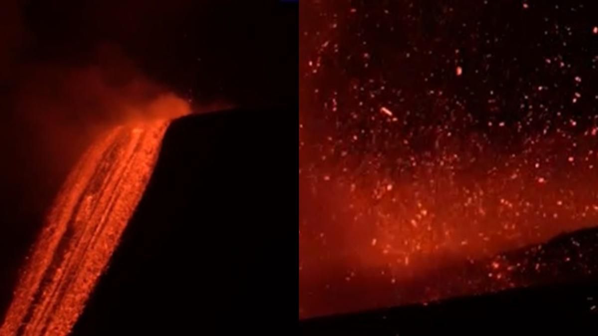 В аэропорту Сицилии возможных задержках рейсов из-за извержения Этны В аэропорту Сицилии возможных задержках рейсов из-за извержения Этны