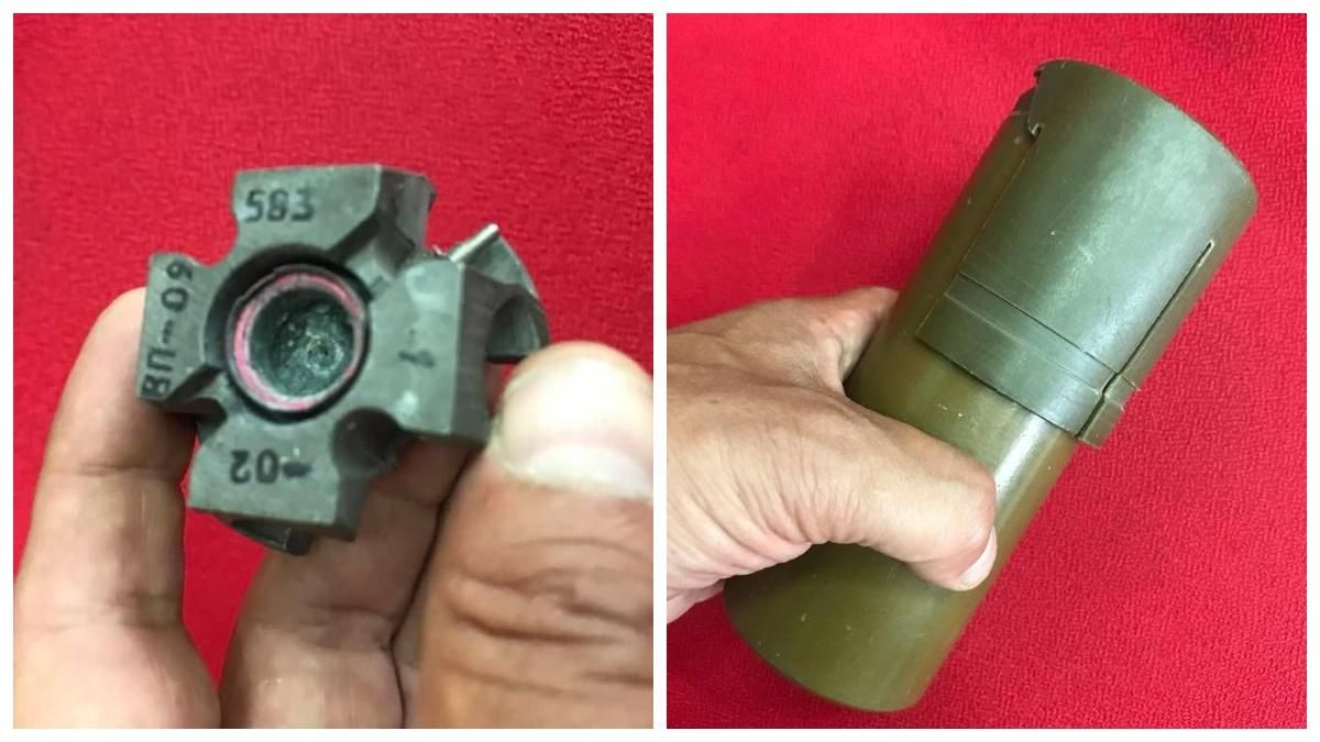 Журналист показал русскую мину, которую боевики бросили на ВСУ Журналист показал русскую мину, которую боевики бросили на ВСУ