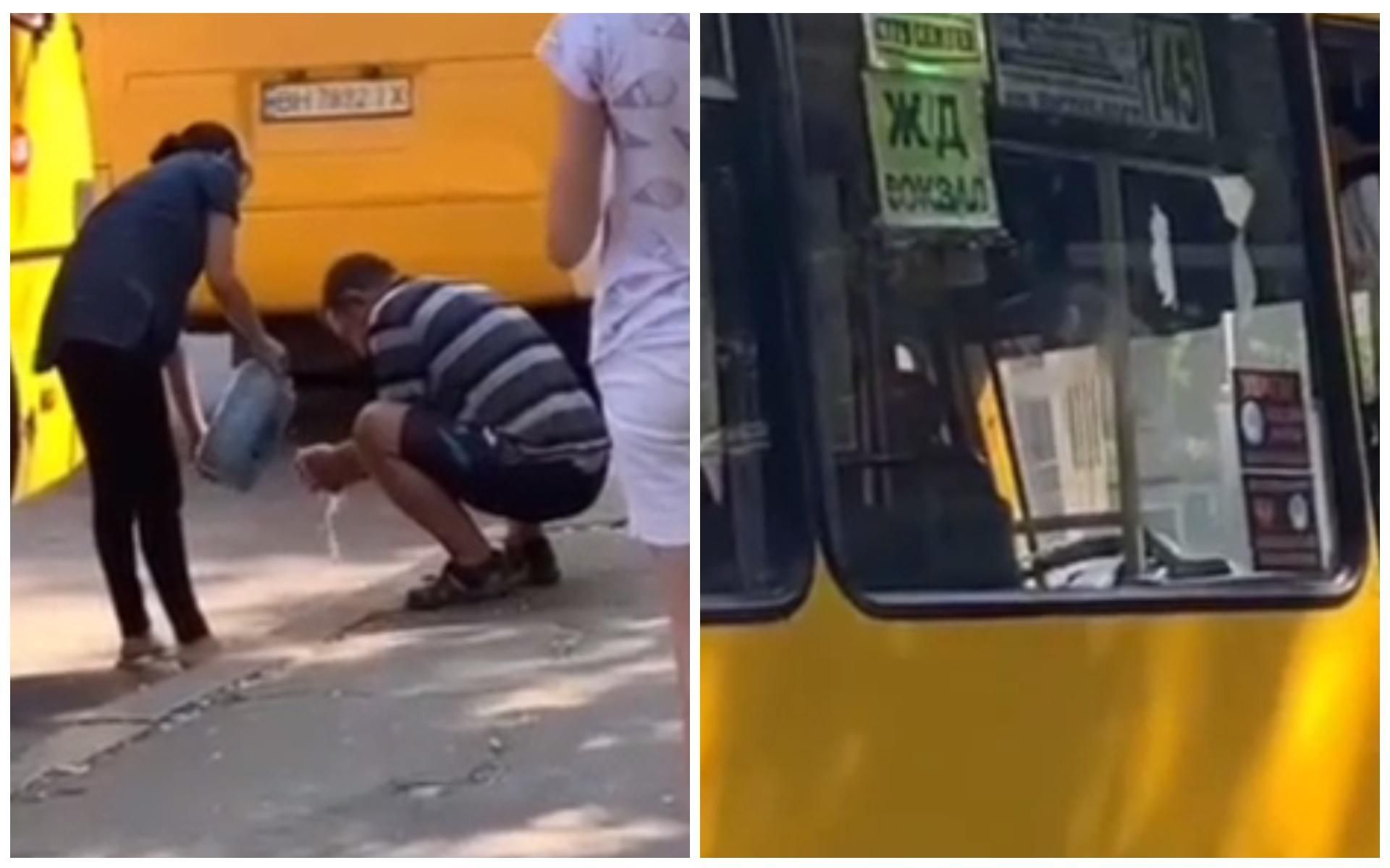 Неизвестный брызнул баллончиком в водителя маршрутки в Одессе Неизвестный брызнул баллончиком в водителя маршрутки в Одессе