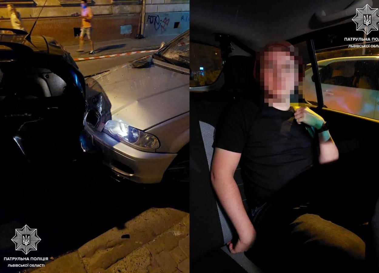 Львовянин, убегая от полиции, сбил пешехода и совершил тройное ДТП: фото Львовянин, убегая от полиции, сбил пешехода и совершил тройное ДТП: фото
