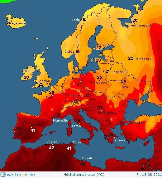 В Україну суне спека