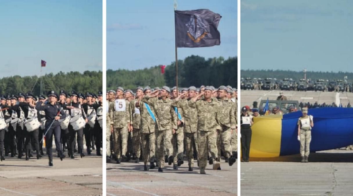 Міноборони показало репетицію параду до Дня Незалежності: фото, відео