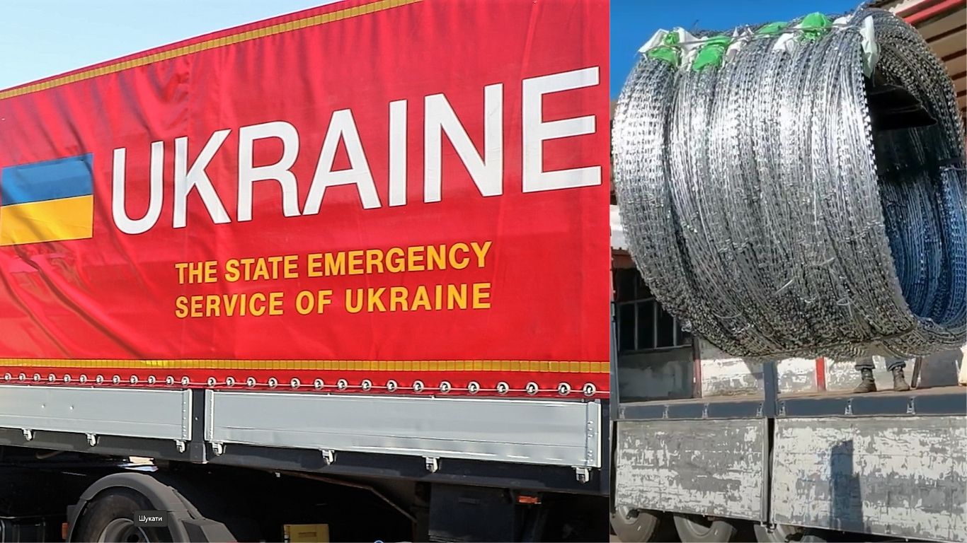 Україна відправила Литві колючий дріт для охорони кордону з Білоруссю Україна відправила Литві колючий дріт для охорони кордону з Білоруссю