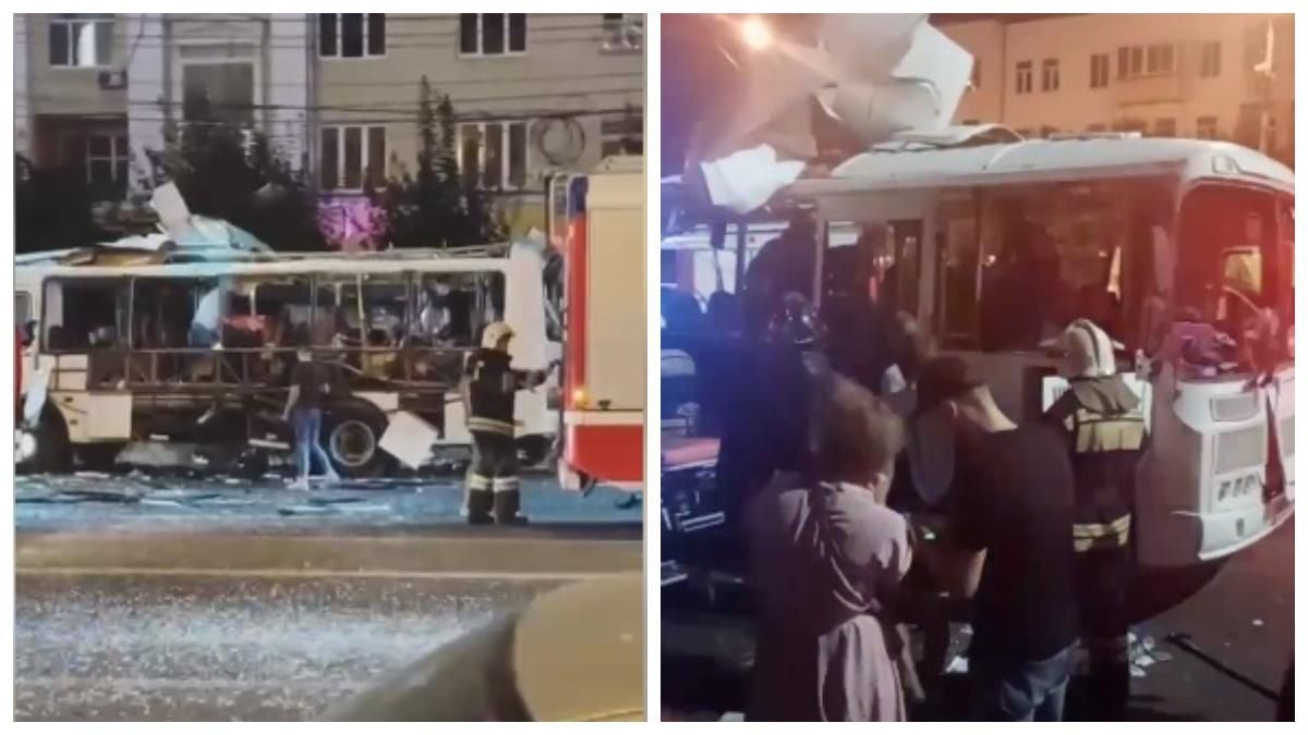У Воронежі вибухнув автобус: багато поранених – відео У Воронежі вибухнув автобус: багато поранених – відео