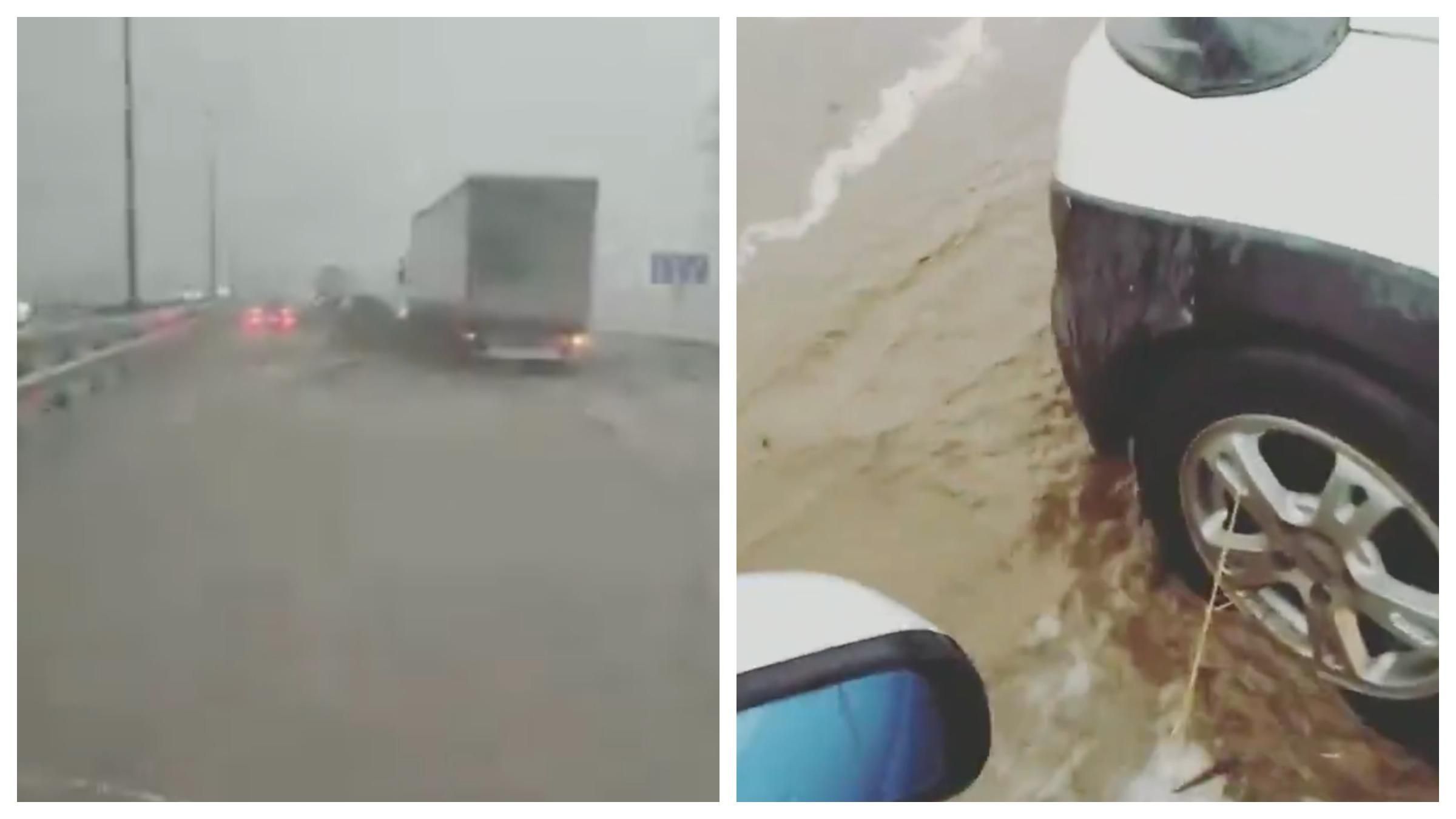 В оккупированном Крыму затопило трассу, ведущую к Крымскому мосту В оккупированном Крыму затопило трассу, ведущую к Крымскому мосту