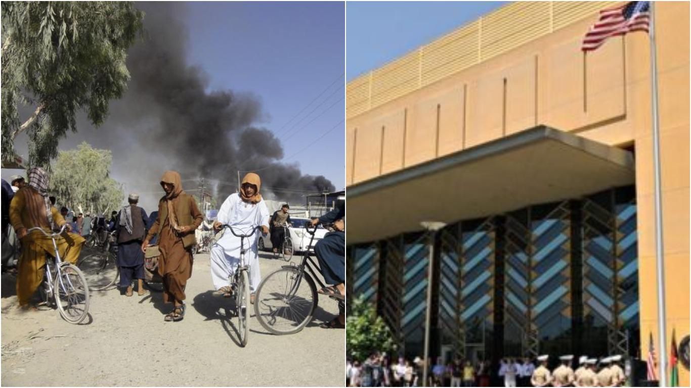 Наступ талібів на Кабул: у посольстві США знищують документи Наступ талібів на Кабул: у посольстві США знищують документи