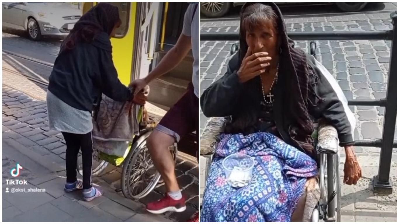 Исцелилась: во Львове разоблачили нищую на инвалидной коляске - видео Исцелилась: во Львове разоблачили нищую на инвалидной коляске - видео