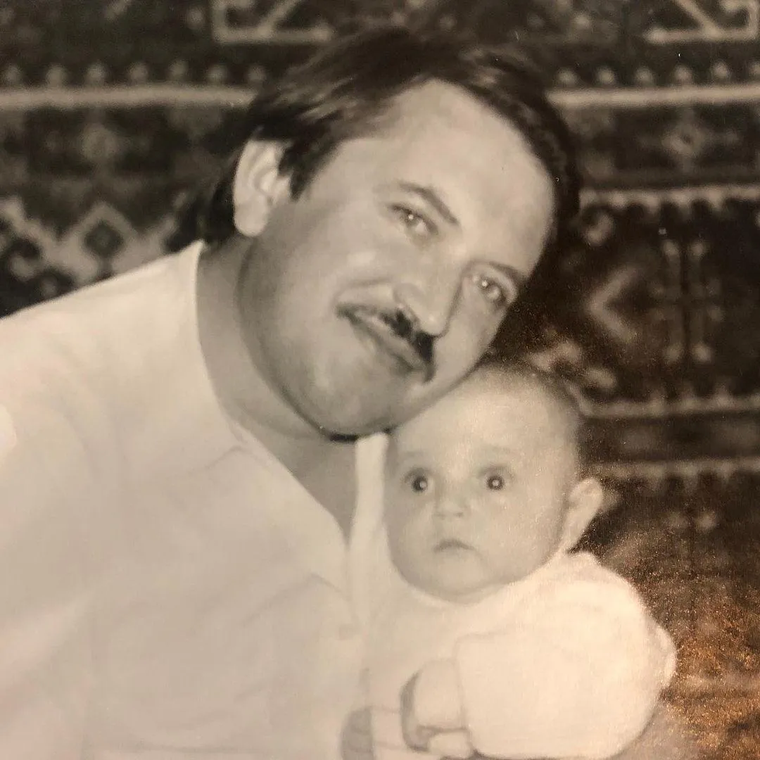 Віталій Козловський з батьком