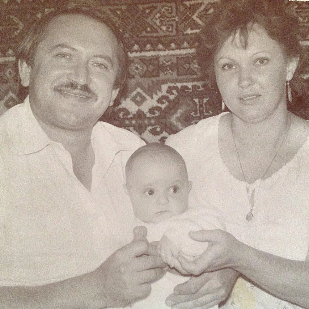 Віталій Козловський з батьками Віталій Козловський з батьками