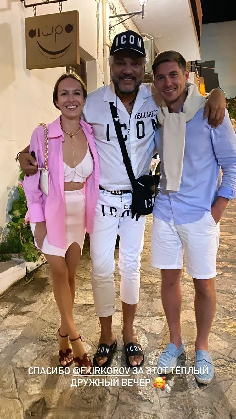 Володимир Остапчук з дружиною і Кіркоровим Володимир Остапчук з дружиною і Кіркоровим