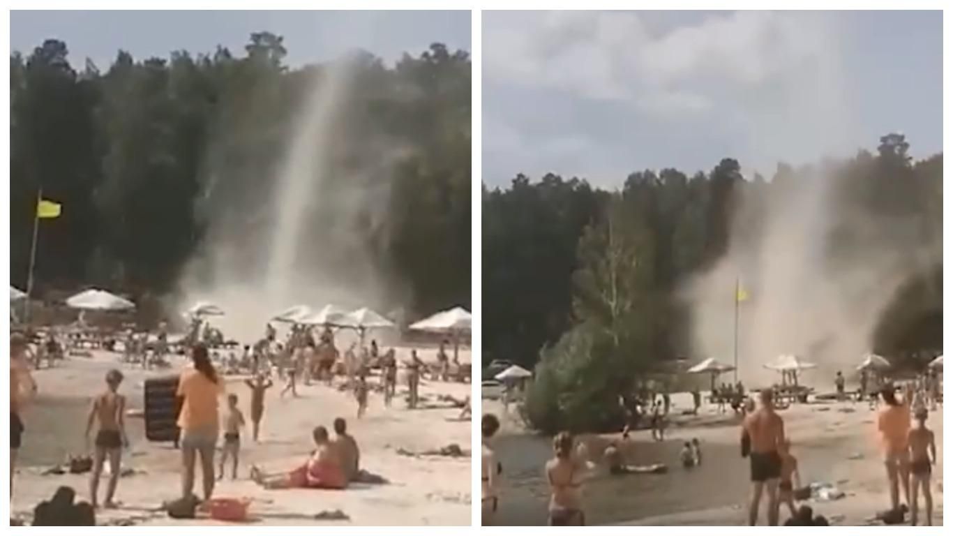 Жуткий торнадо пронесся по пляжу России и распугал туристов: видео Жуткий торнадо пронесся по пляжу России и распугал туристов: видео