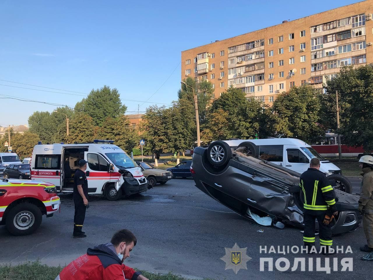 У Харкові в ДТП потрапила швидка: є постраждалі – відео - Новини Харків - 24 Канал