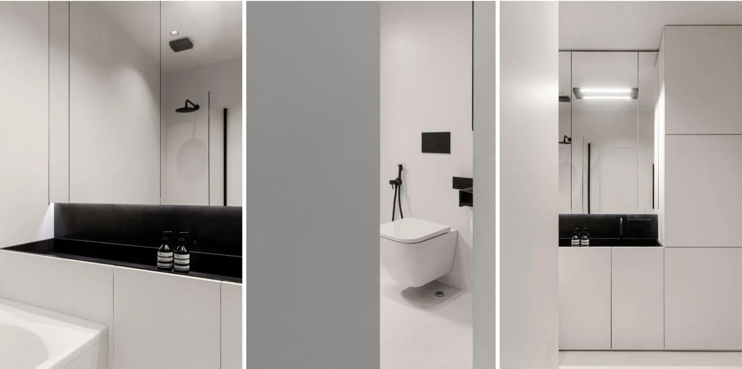 Стриманий інтер'єр для прихильників монохромної палітри Стриманий інтер'єр для прихильників монохромної палітри