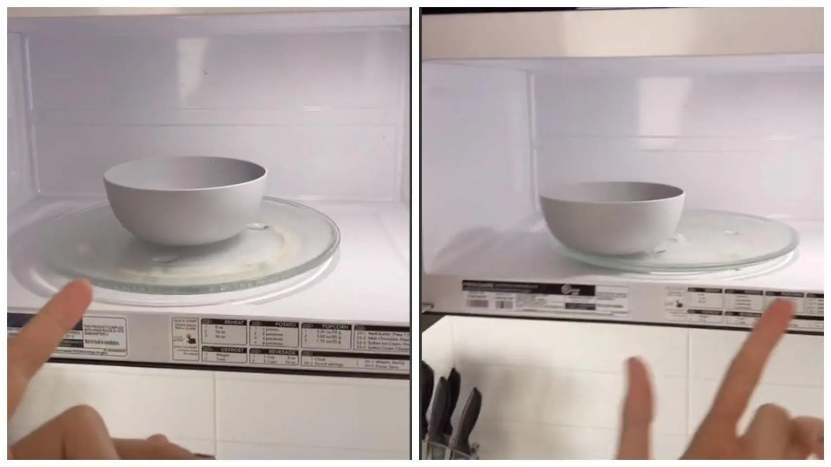 Спробуйте ставити тарілку не посередині, а збоку Спробуйте ставити тарілку не посередині, а збоку