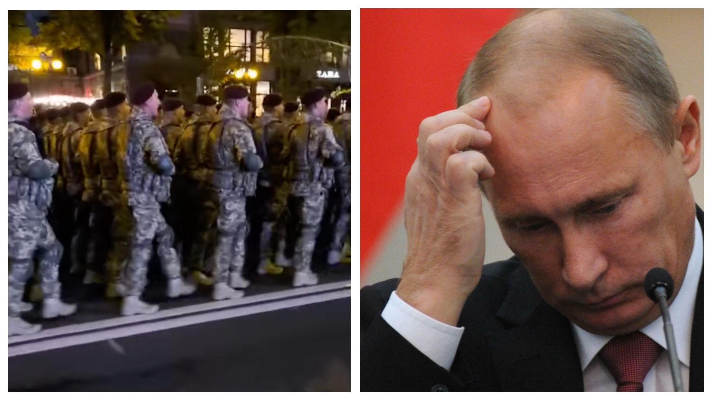 Українські військові на репетиції параду заспівали "Путін ху*ло": ефектне відео - Новини Росії і України - 24 Канал Українські військові на репетиції параду заспівали "Путін ху*ло": ефектне відео - Новини Росії і України - 24 Канал