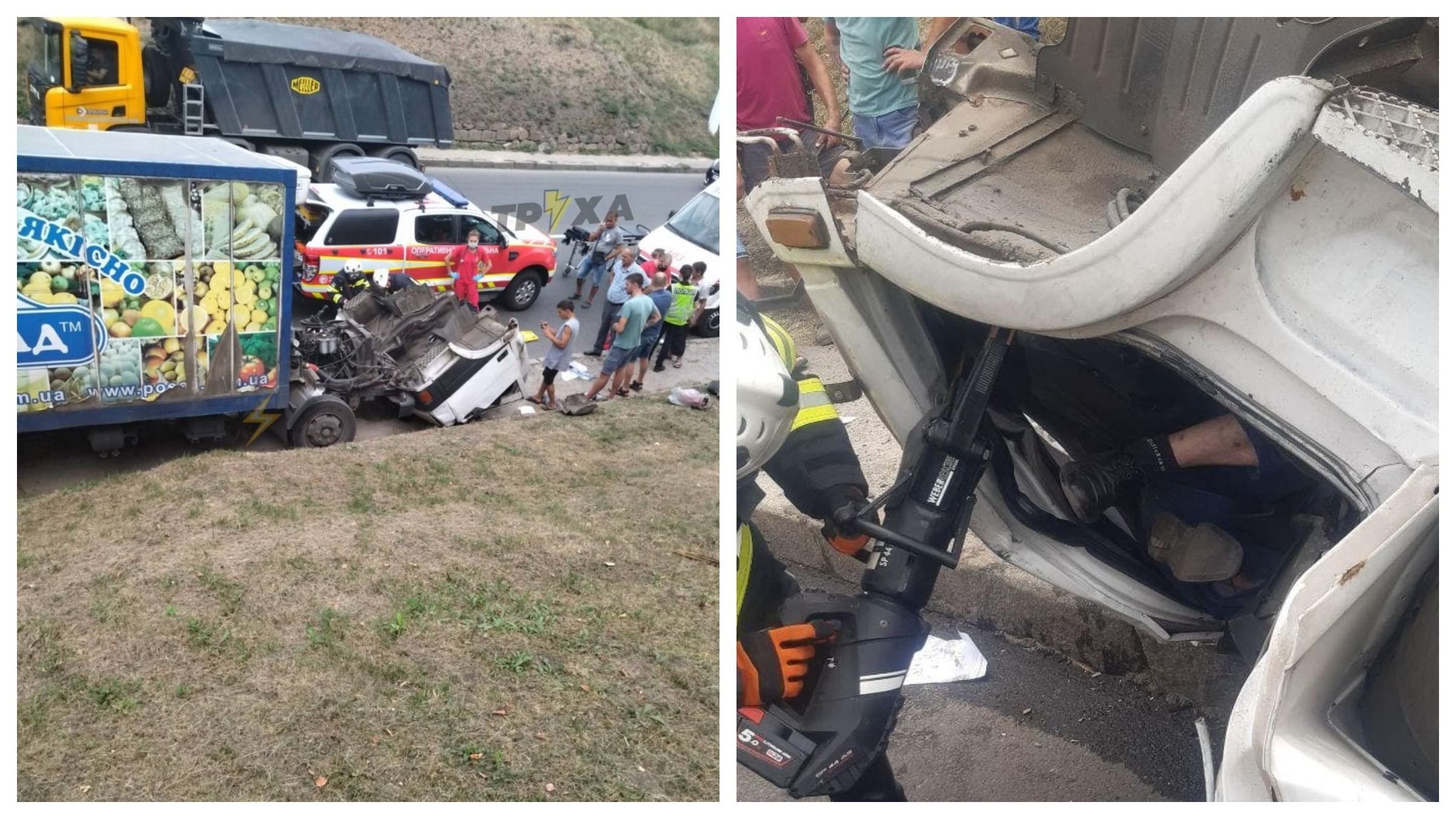 У Харкові у вантажівки просто під час руху відірвалася кабіна: фото й відео аварії - Новини Харкова - 24 Канал У Харкові у вантажівки просто під час руху відірвалася кабіна: фото й відео аварії - Новини Харкова - 24 Канал